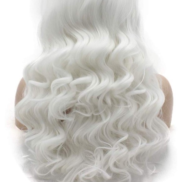 ✨24” WHITE BLONDE STRAIGHT LACE FRONT WIG💫…NEW - Picture 6 of 7
